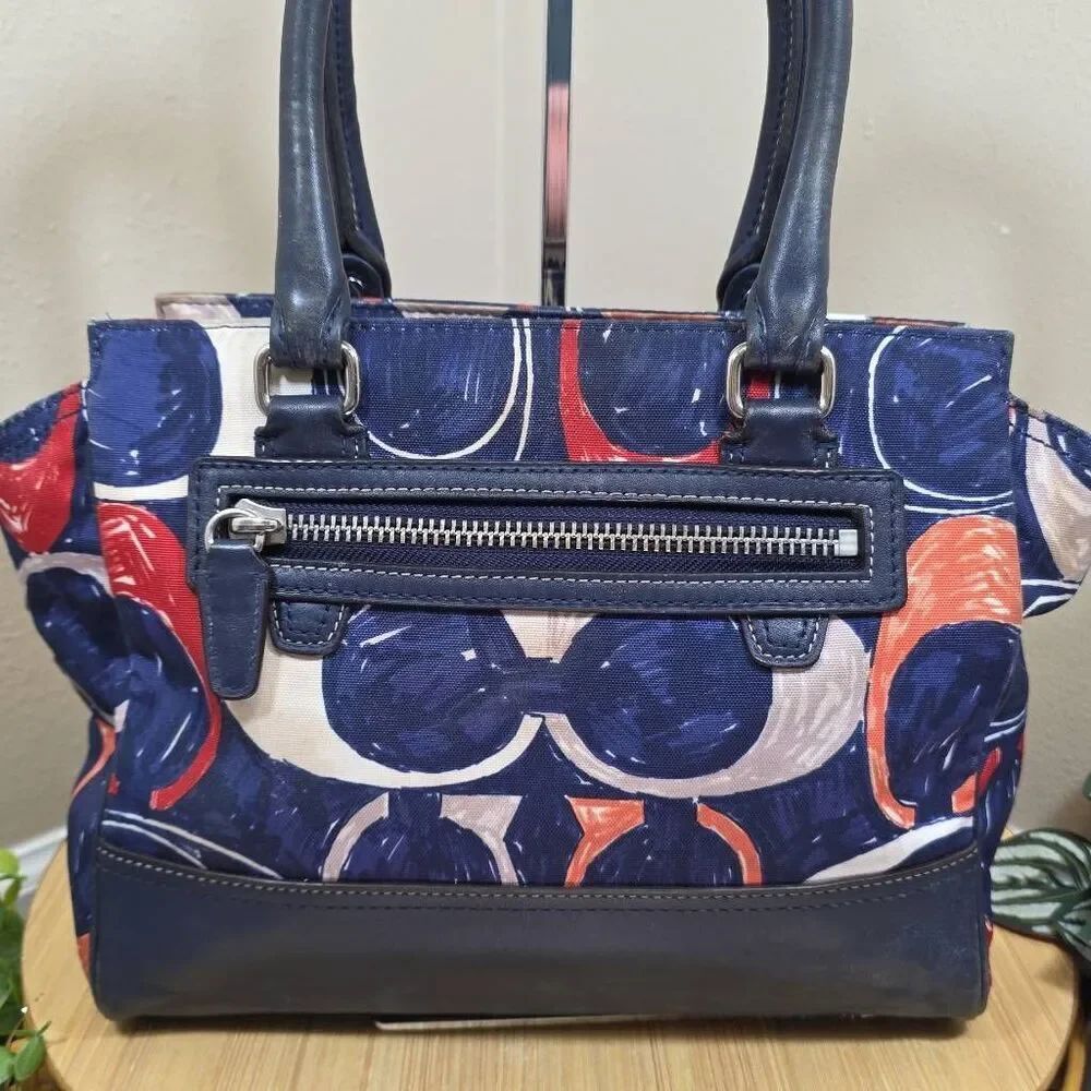 Coach Legacy Heritage Candace Carryall Signature Satchel F19951 Multicolor - Picture 7 of 16